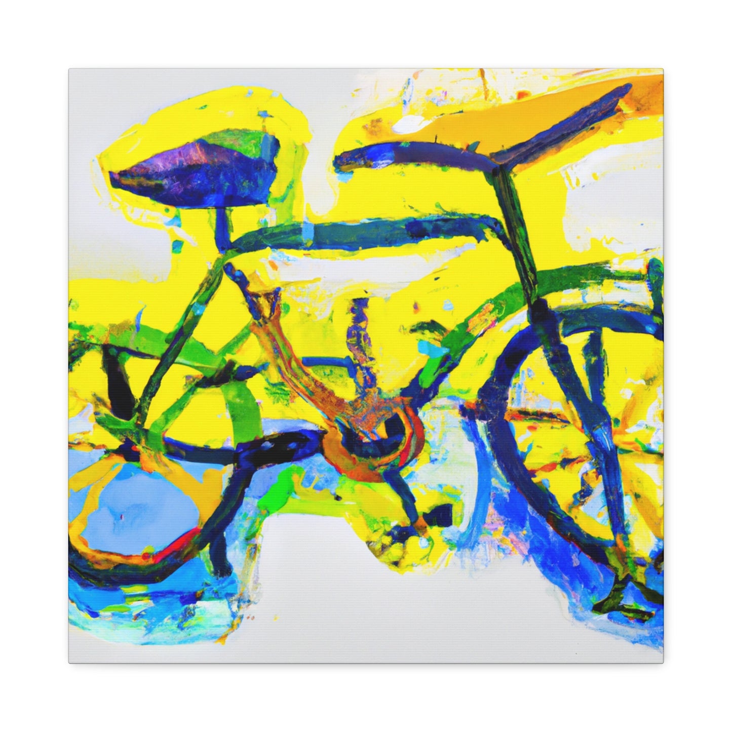 Bicycle in Abstraction - Canvas