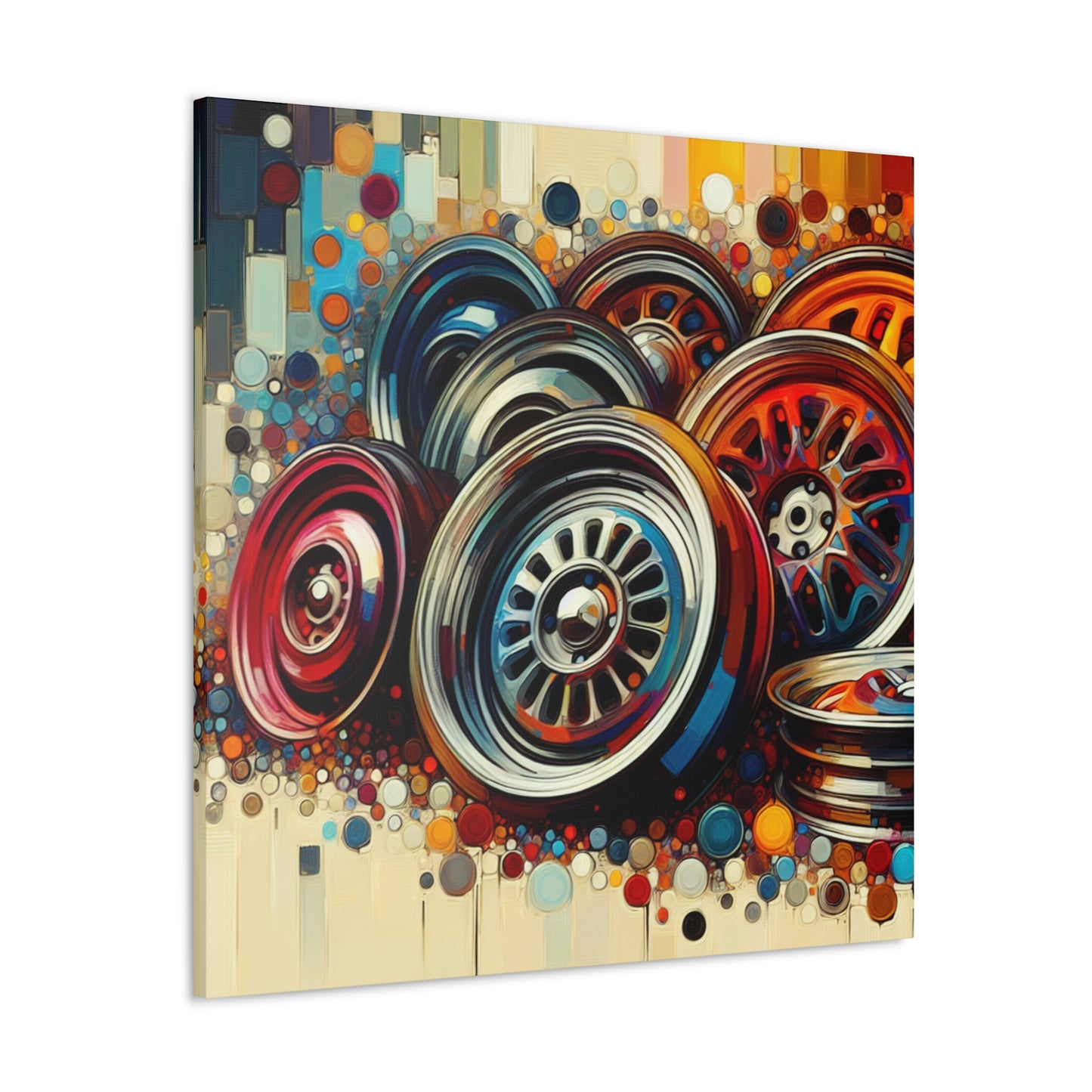 Chrome Symphony Hubcaps - Canvas