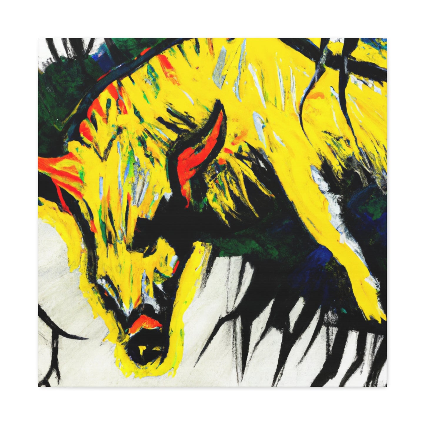 "Hyena's Masked Identity" - Canvas