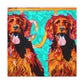 "Proud Irish Setter Portrait" - Canvas