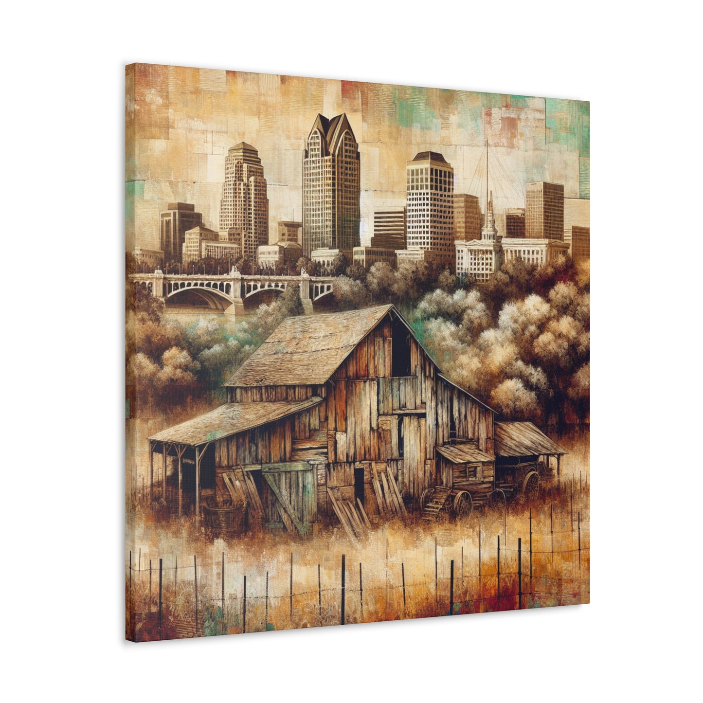 "Urban Reflections: Sacramento Symphony" - Canvas