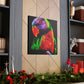 "Rainbow Lorikeet Revelry" - Canvas