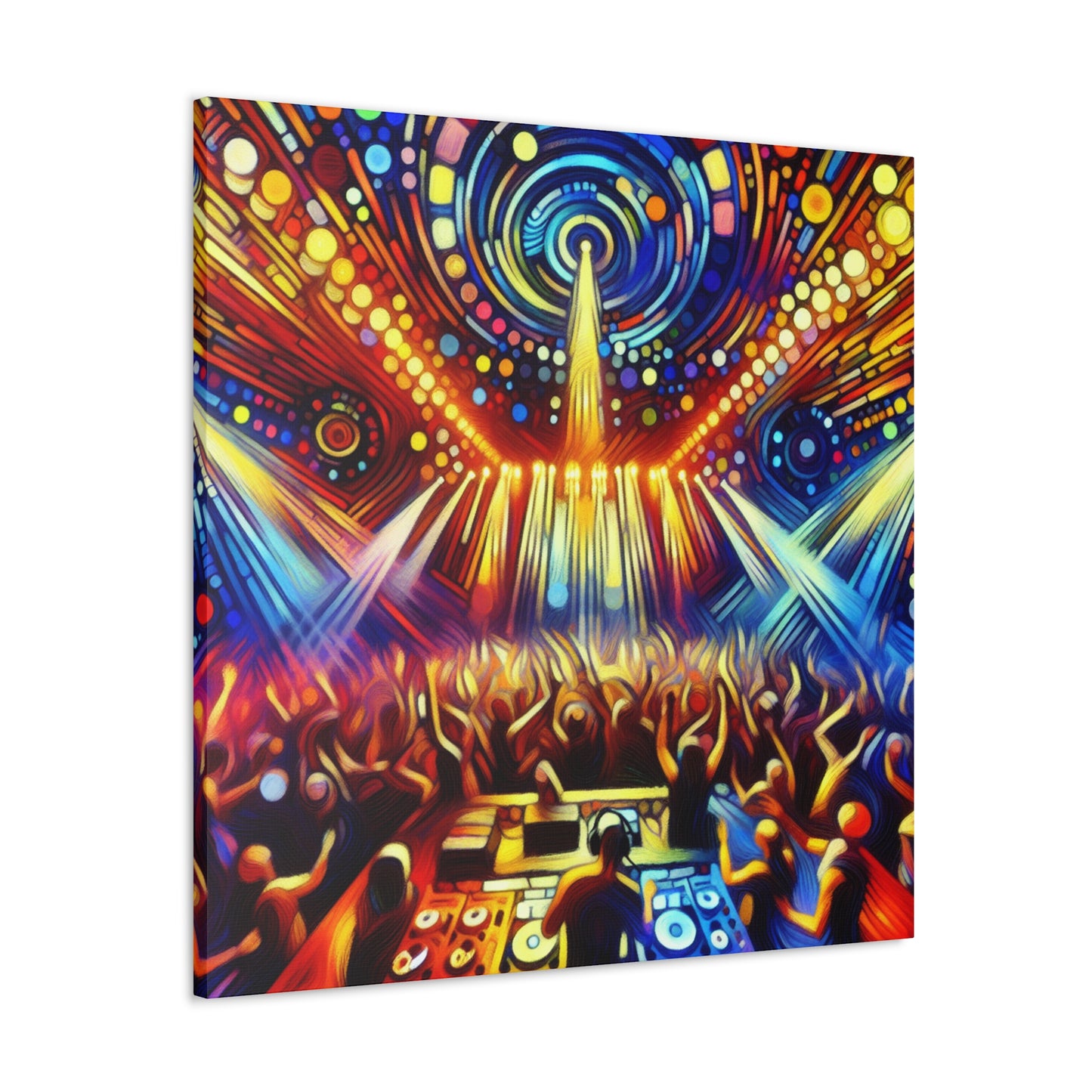 Rhythmic Night Reverberation - Canvas