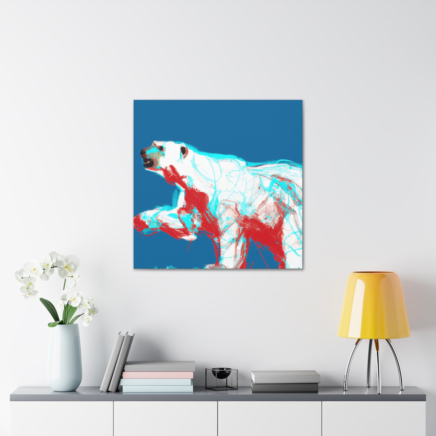 Polar Bear Minimalism - Canvas