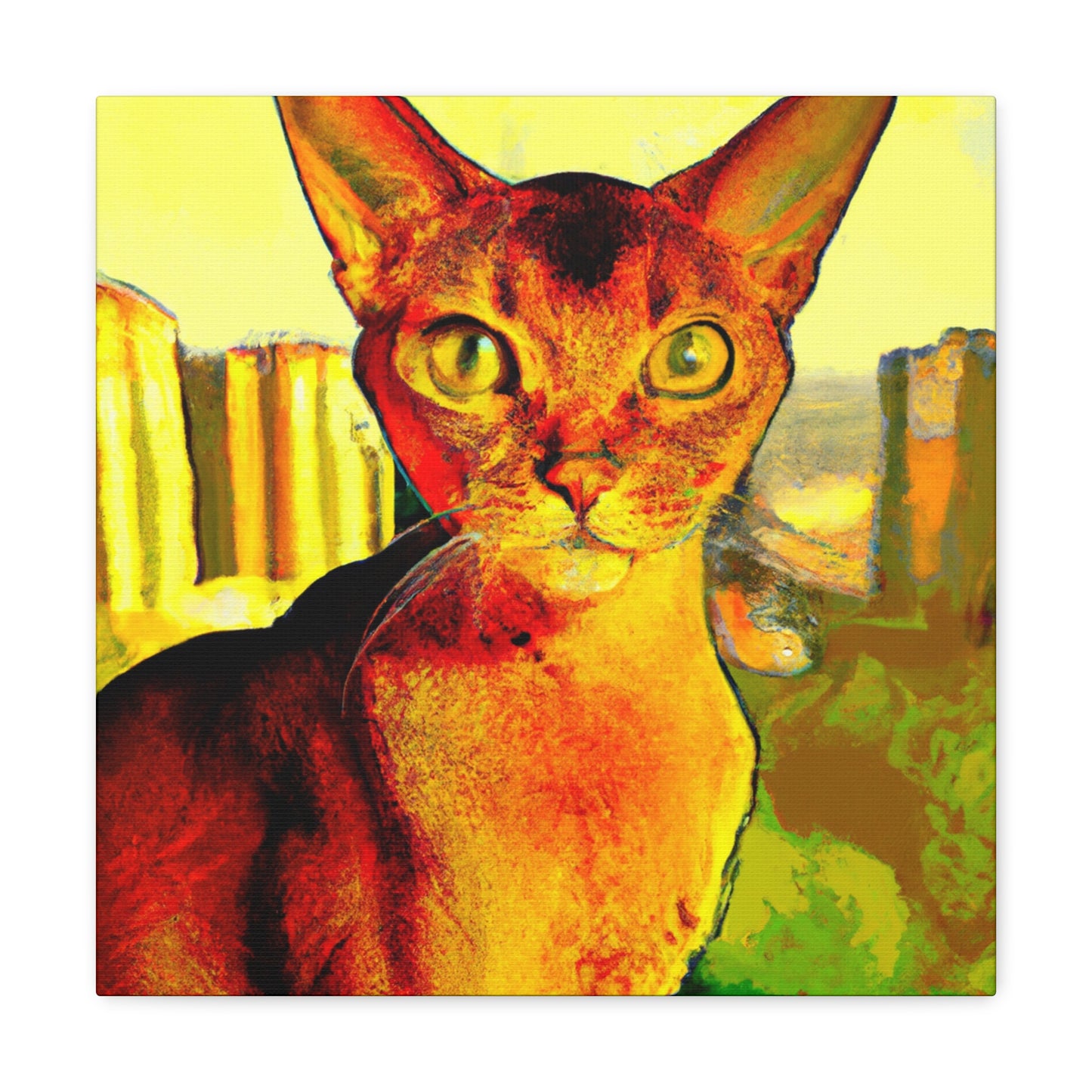 "Abyssinian Pop Adventure" - Canvas