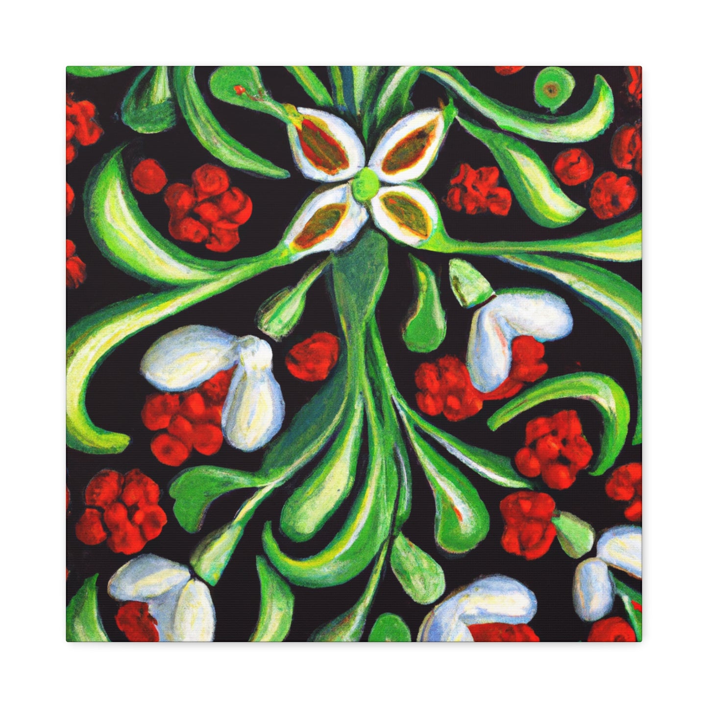 "Mistletoe in Wintertime" - Canvas