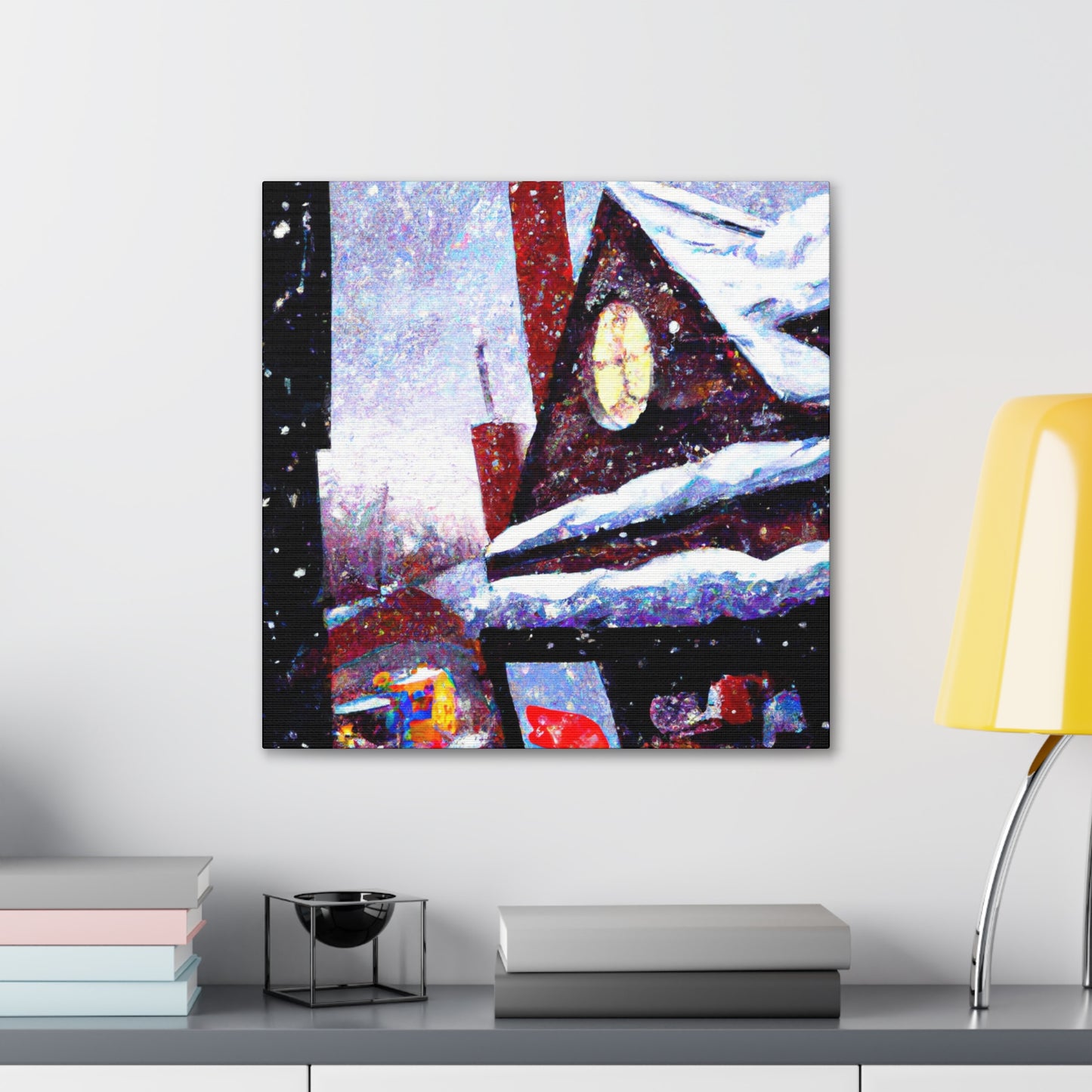 "Santa's Holiday Workshop" - Canvas