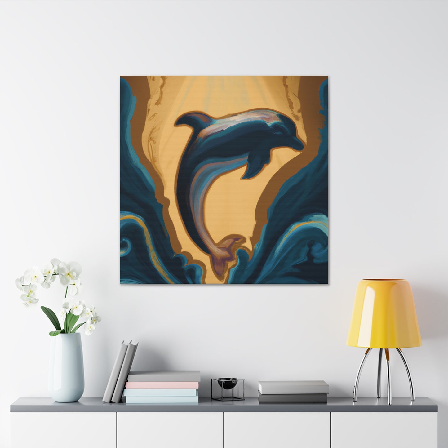 Dolphin's Grand Splendor - Canvas