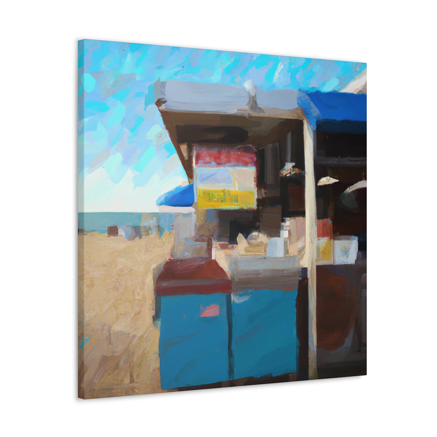 "Beach Shops Vista" - Canvas