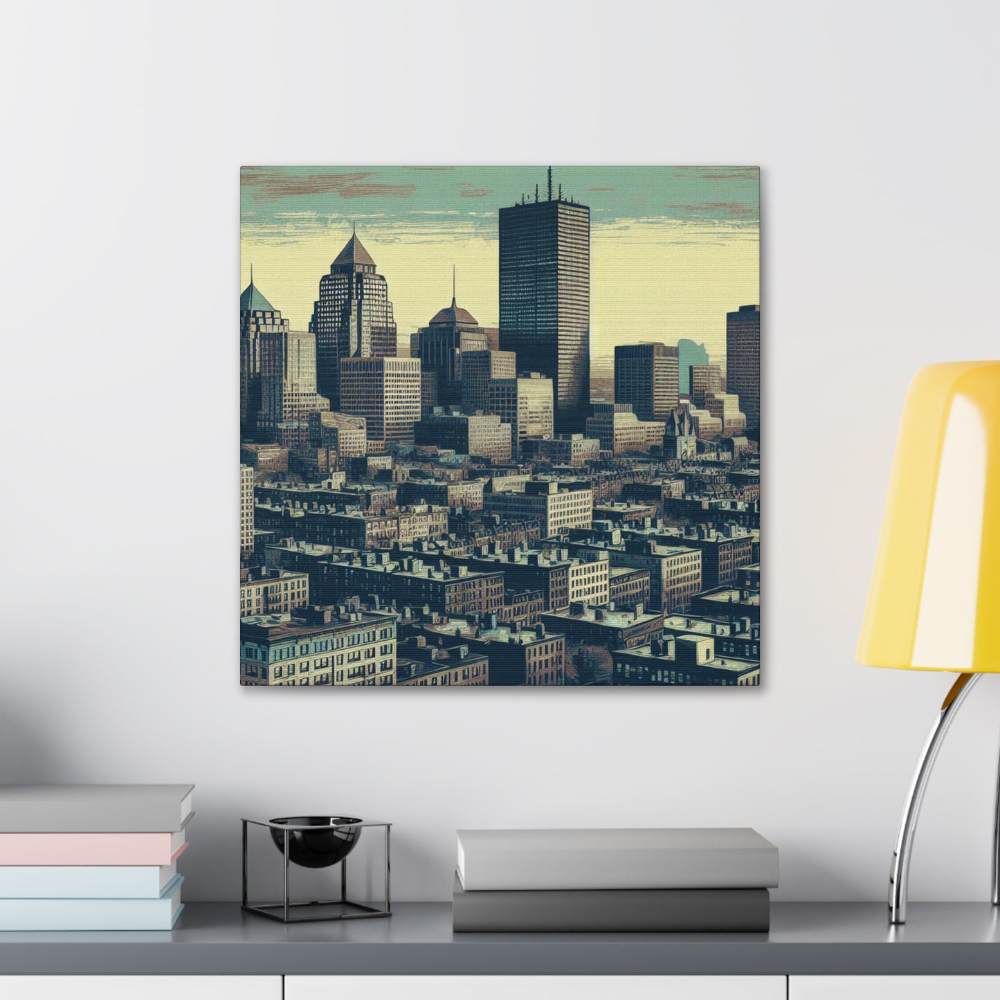 "Revolutionary Boston's Urban Canvas" - Canvas