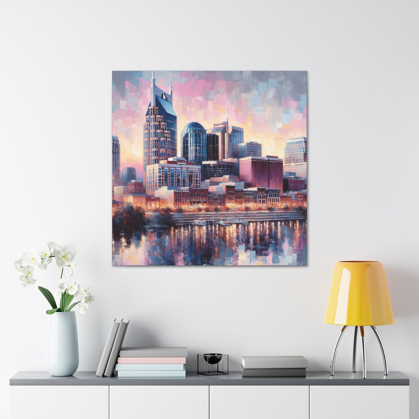 "Nashville's Vibrant Melodies" - Canvas