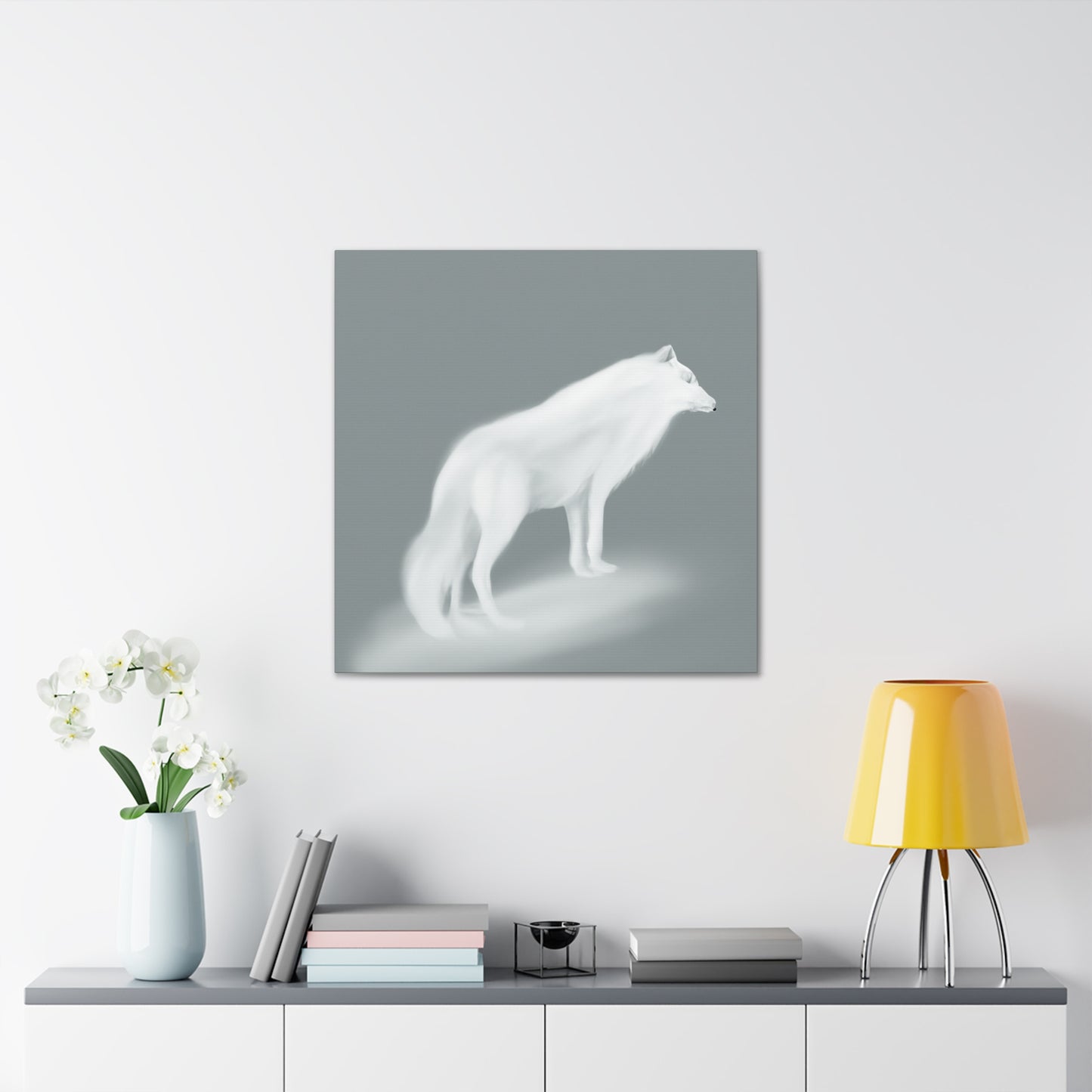 Arctic Wolf Splendor - Canvas