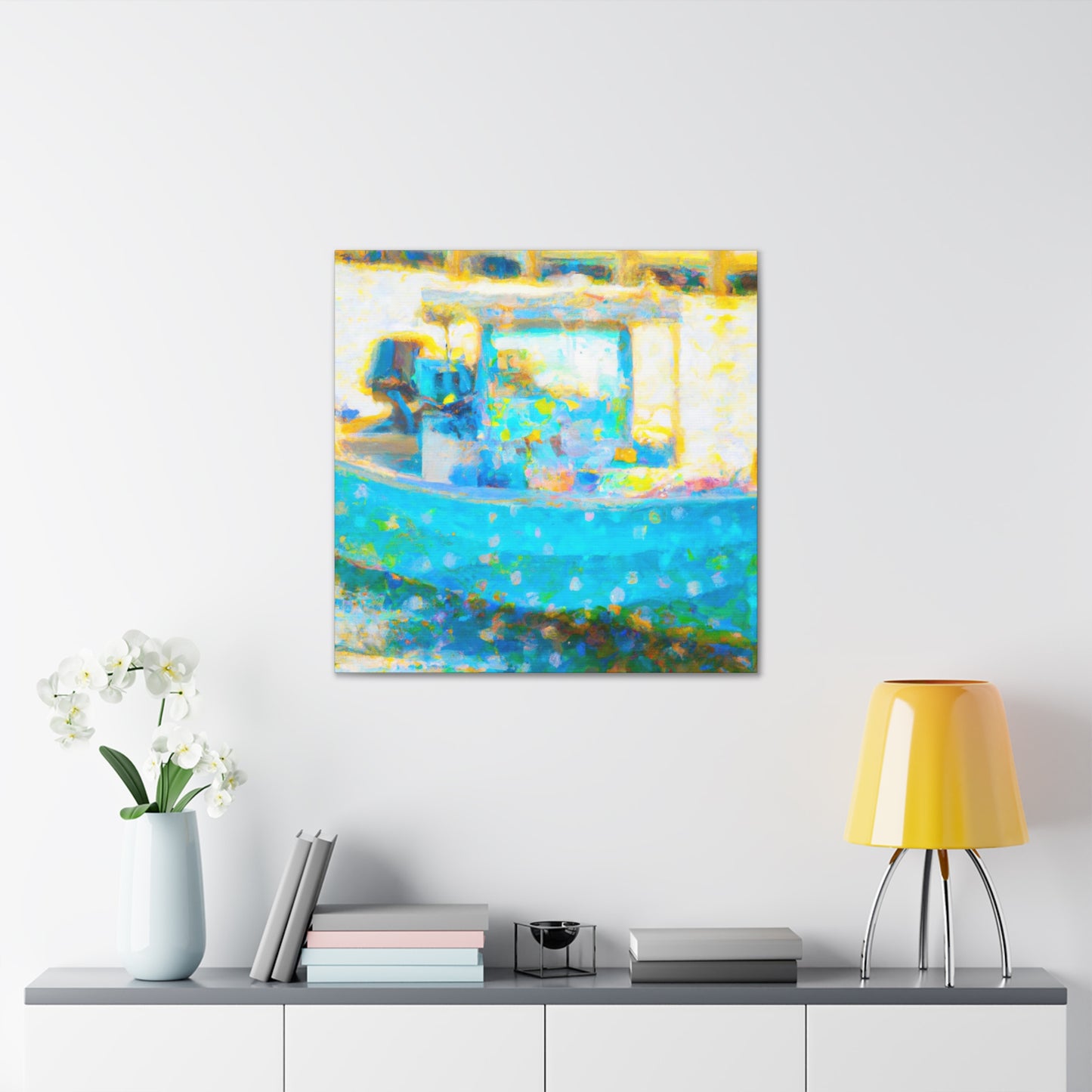 Bass Fishing Impressionism - Canvas