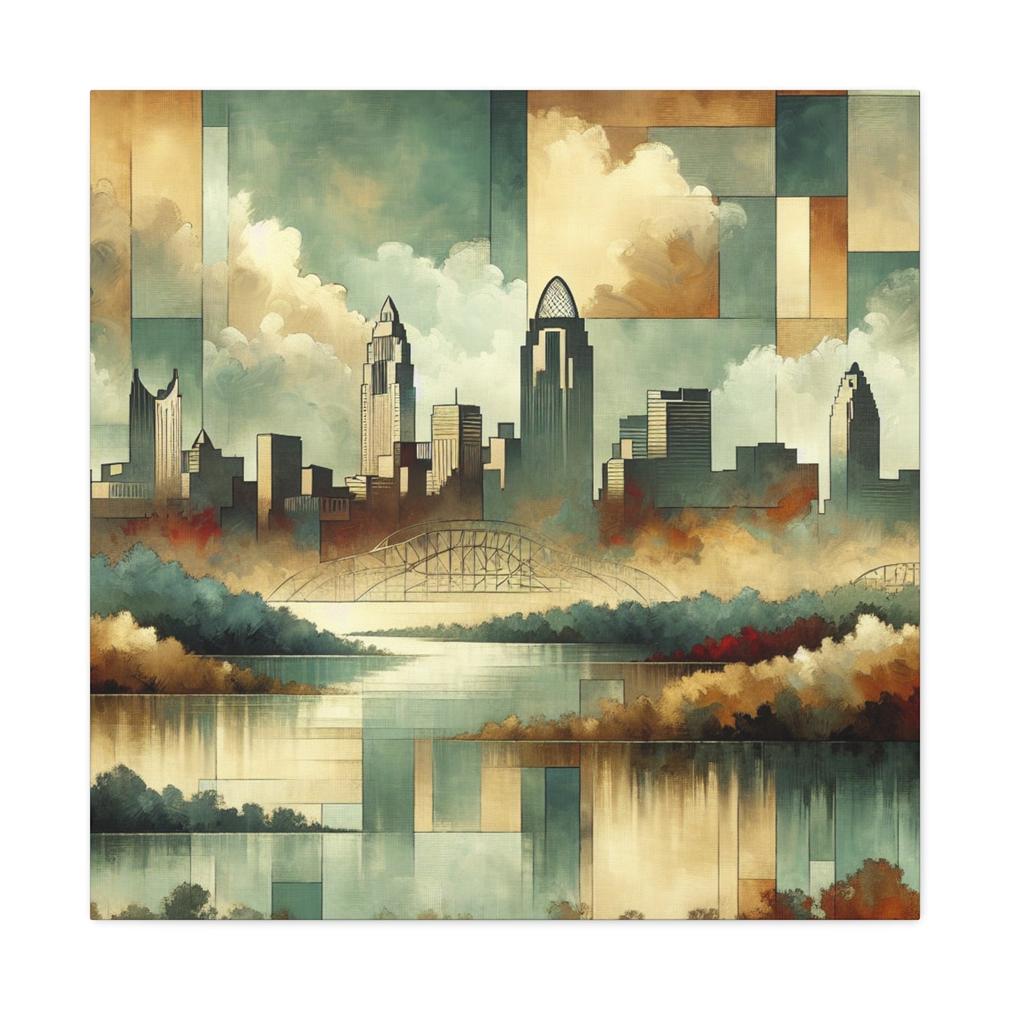 "Flourishing Queen City" - Canvas