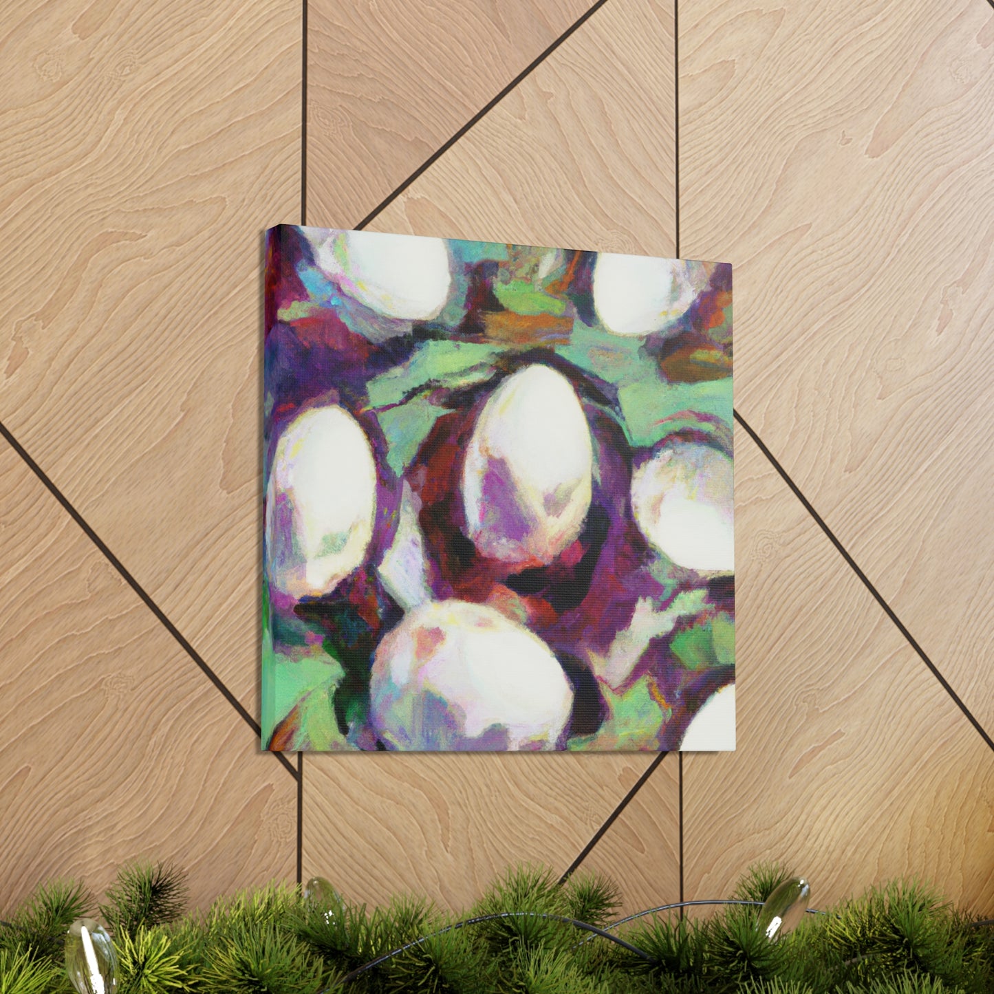 "Eggs At Sunrise Impression" - Canvas