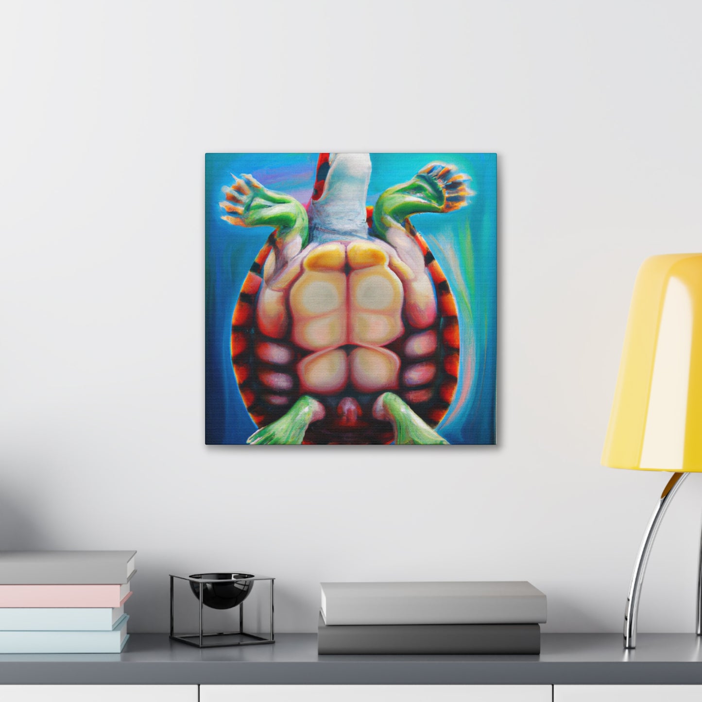 Turtle in the Water - Canvas