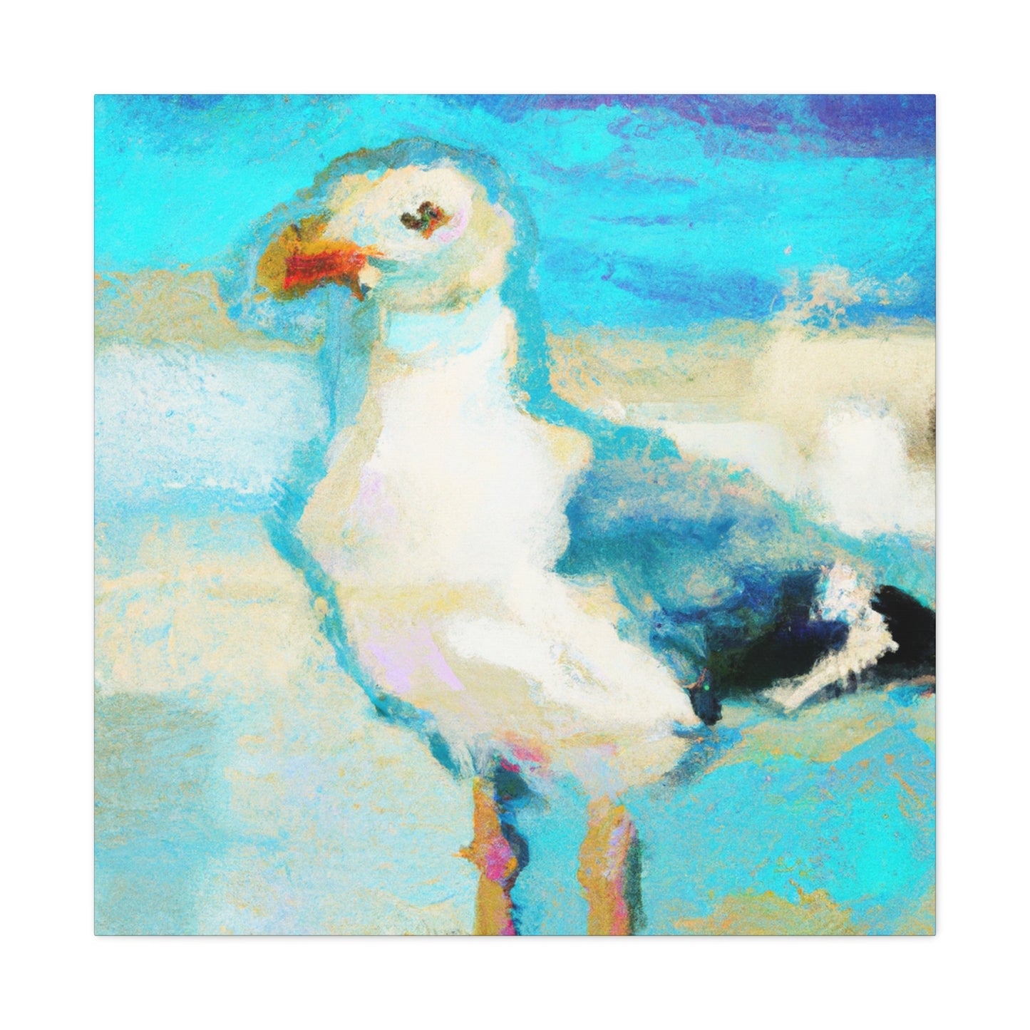 "Seagull In Flight" - Canvas