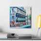 Colonial Street Mural - Canvas