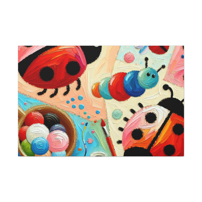 Bugs in Blooming Gardens - Canvas