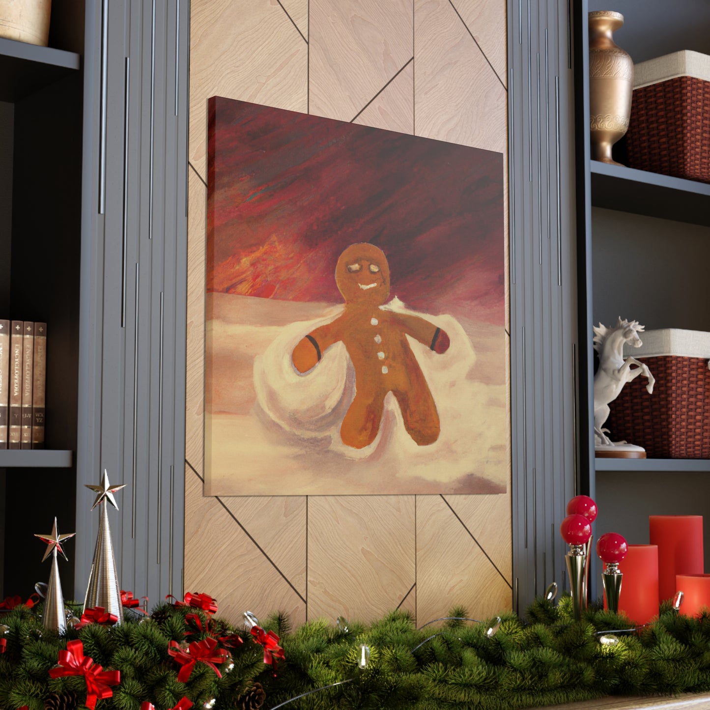 Gingerbread Man Dreamscape - Canvas