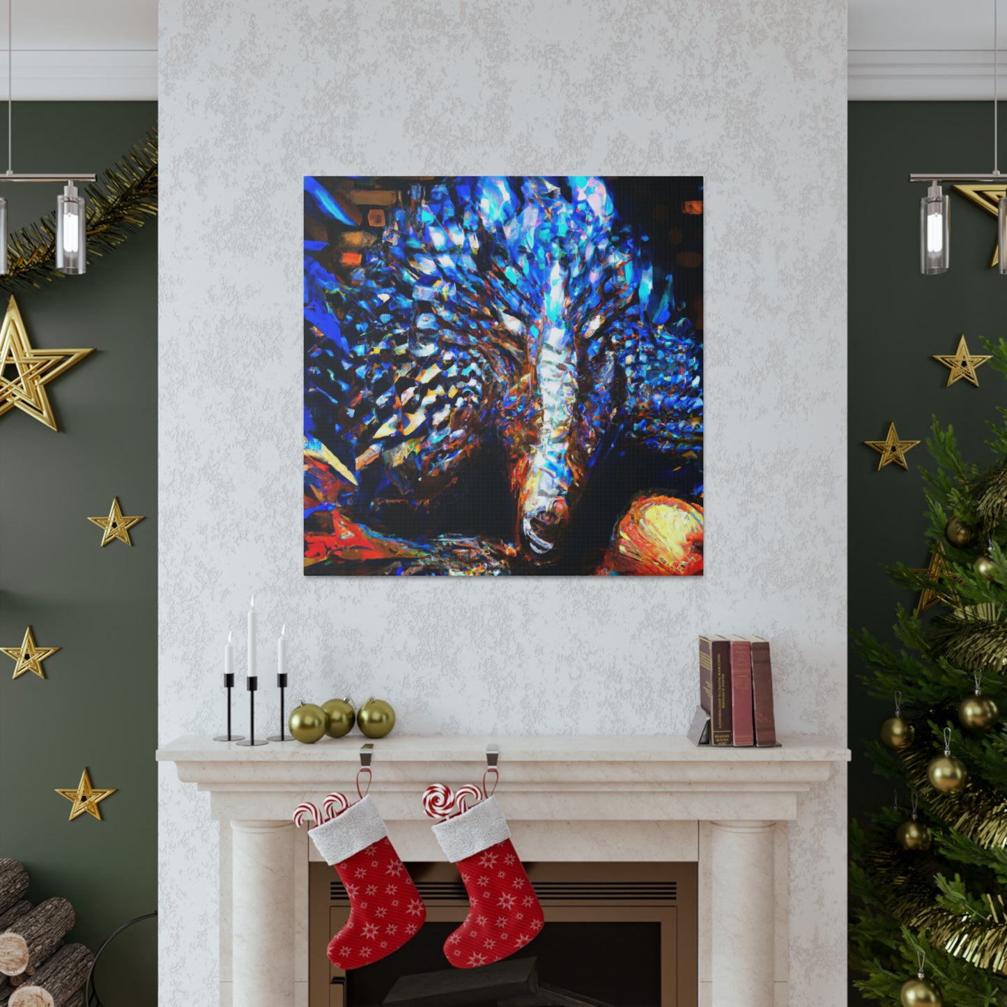 "Pangolin in Expressionism" - Canvas