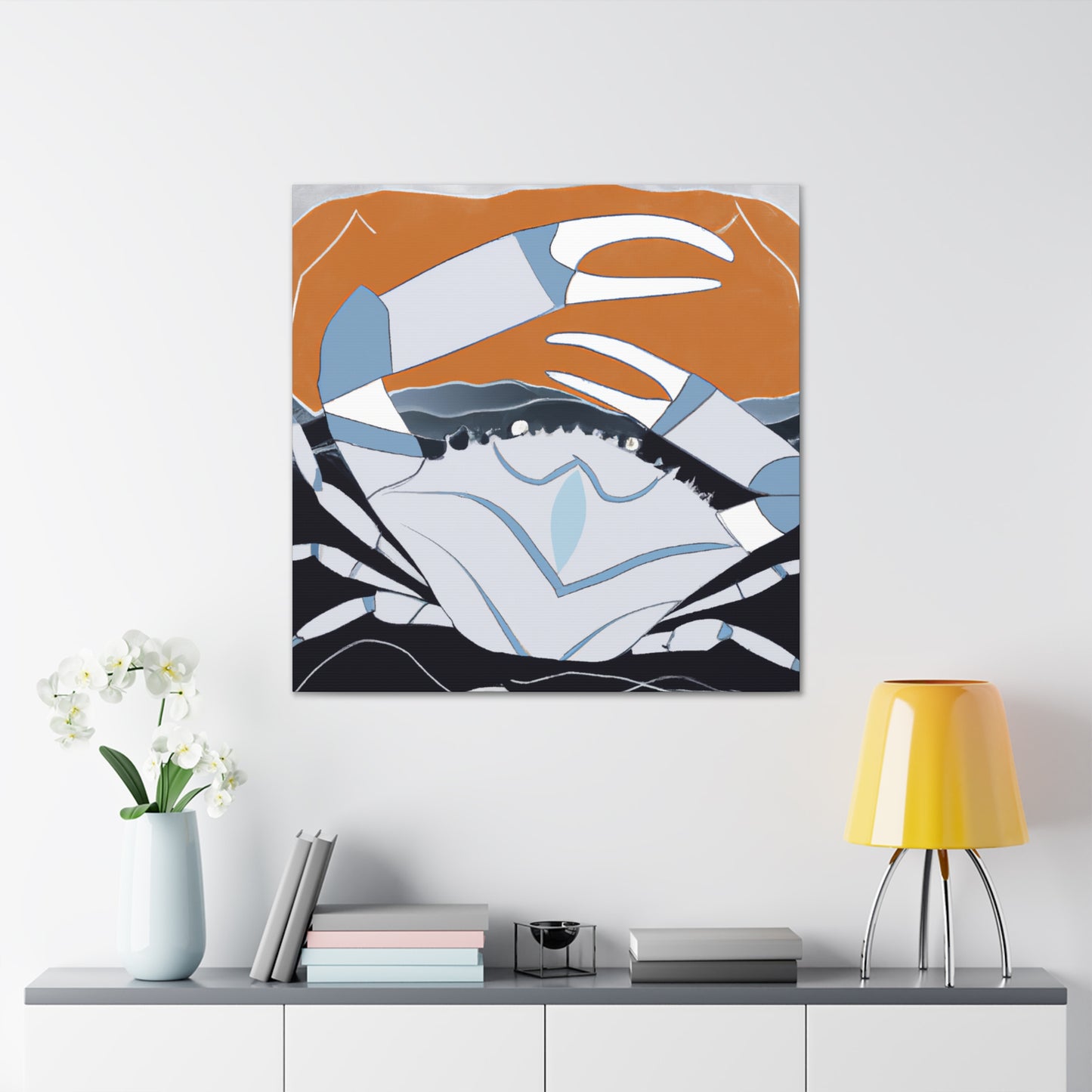 Crab in Art Deco - Canvas