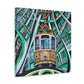 Cable Car Cityscape - Canvas