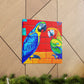 Macaws in Splendor. - Canvas