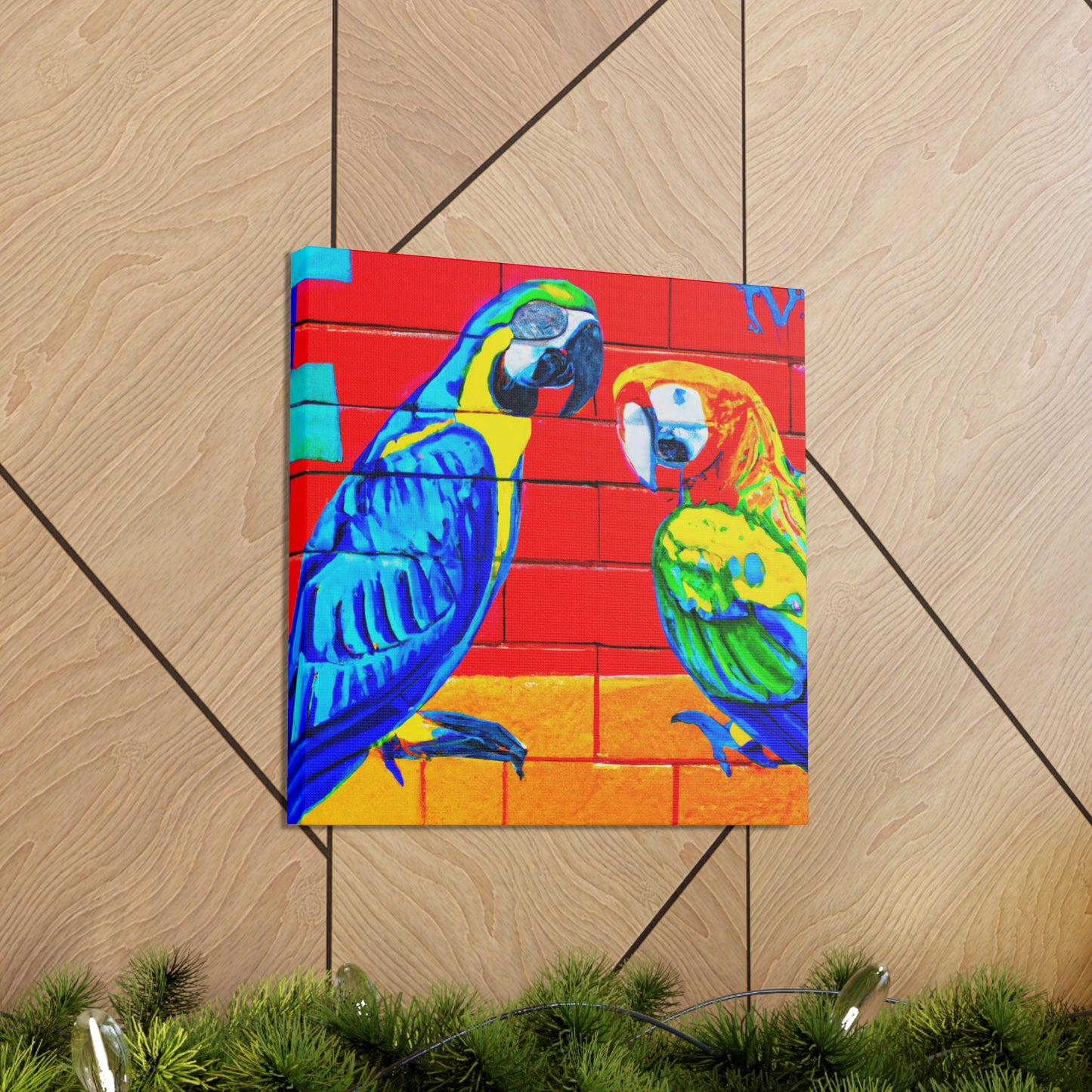 Macaws in Splendor. - Canvas