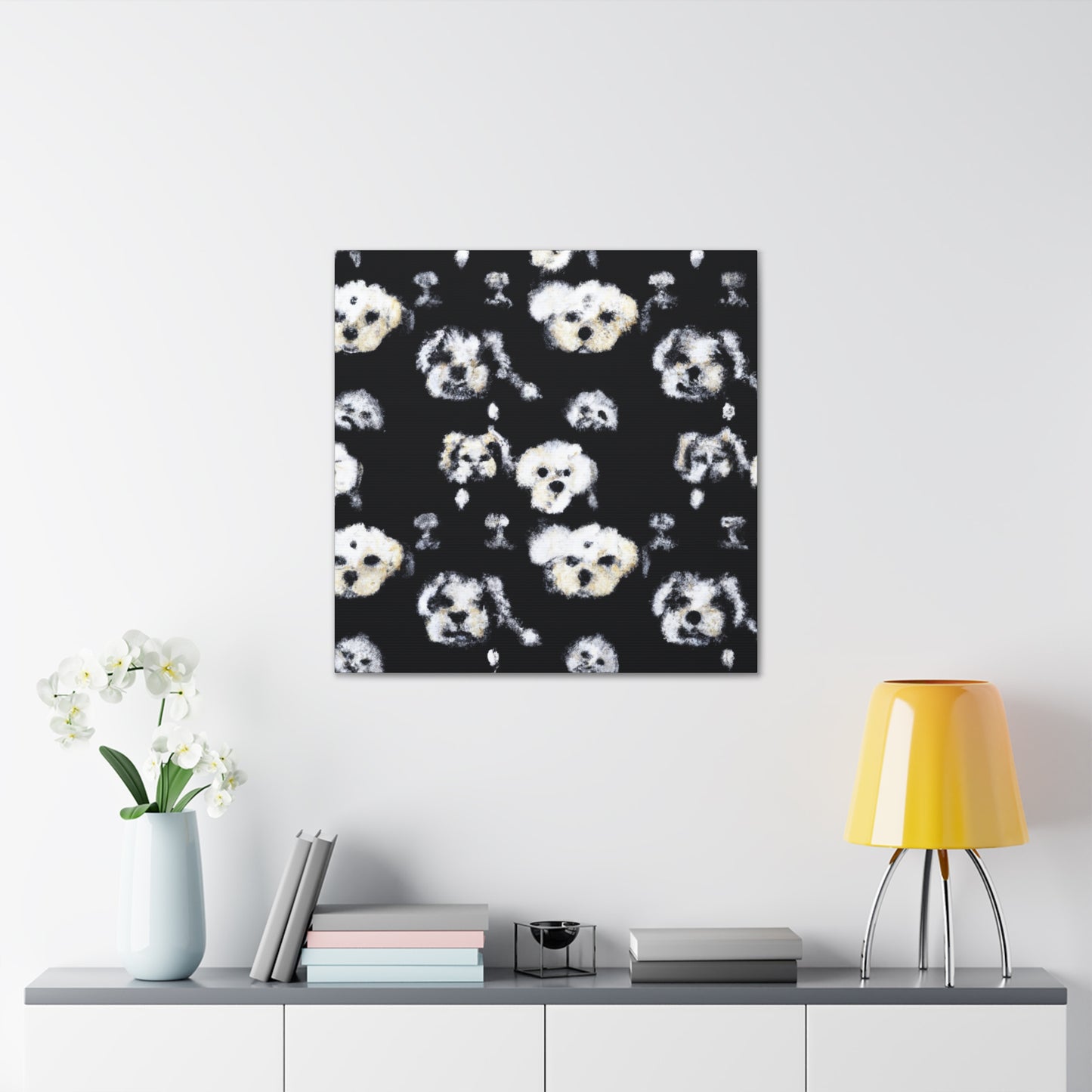 "Joyful Bichon Frise" - Canvas