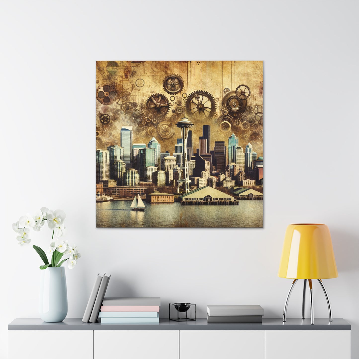 "Mechanical Majesty in Seattle" - Canvas