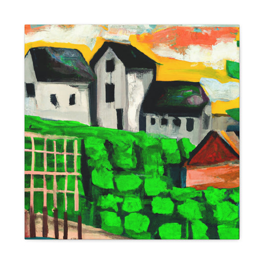 Farmhouse in Moonlight - Canvas