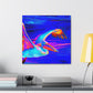 Pelican Gliding Sunrise - Canvas