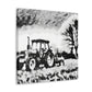 "Tractor in the Fields" - Canvas