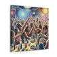 Whirling Revelry in Dots - Canvas