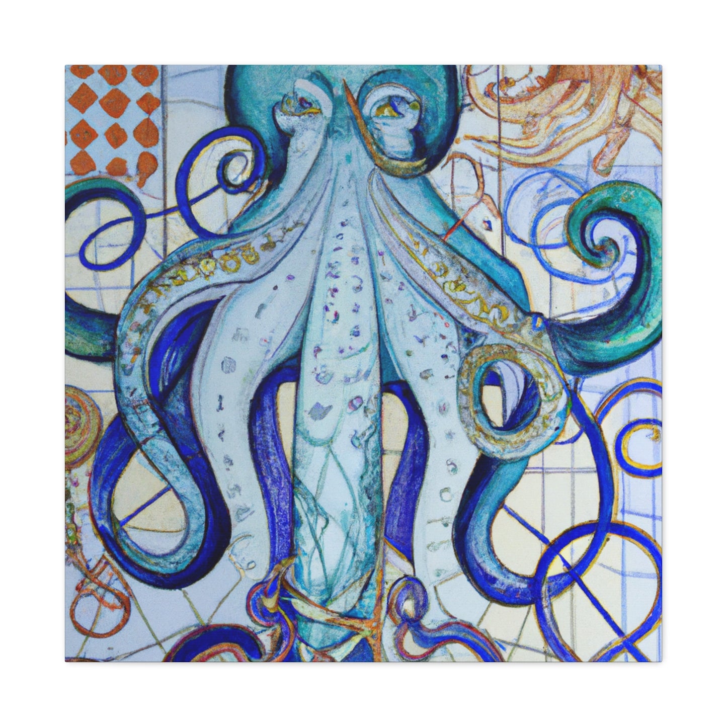 "Octopus in Splendor" - Canvas