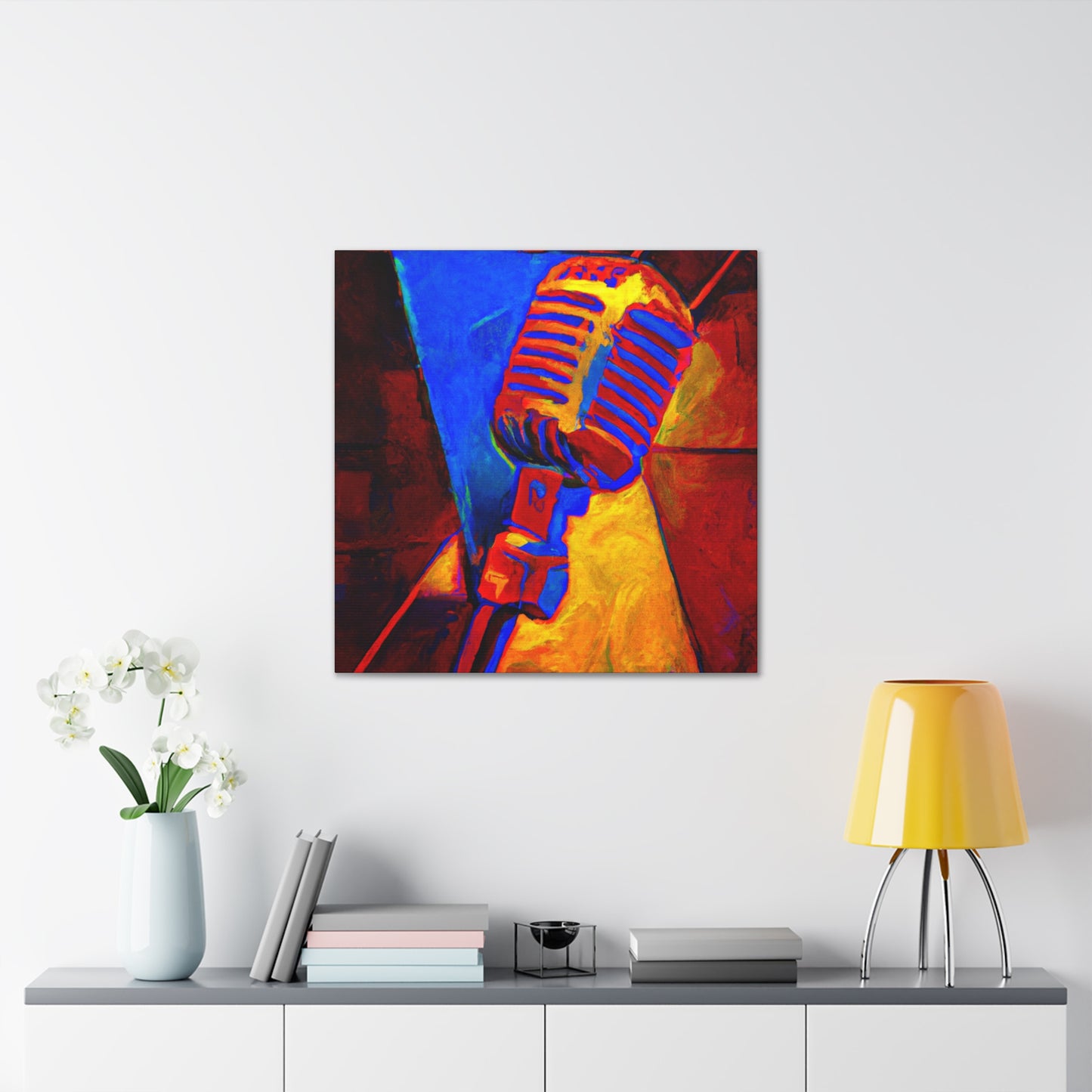 "Mic in Motion" - Canvas