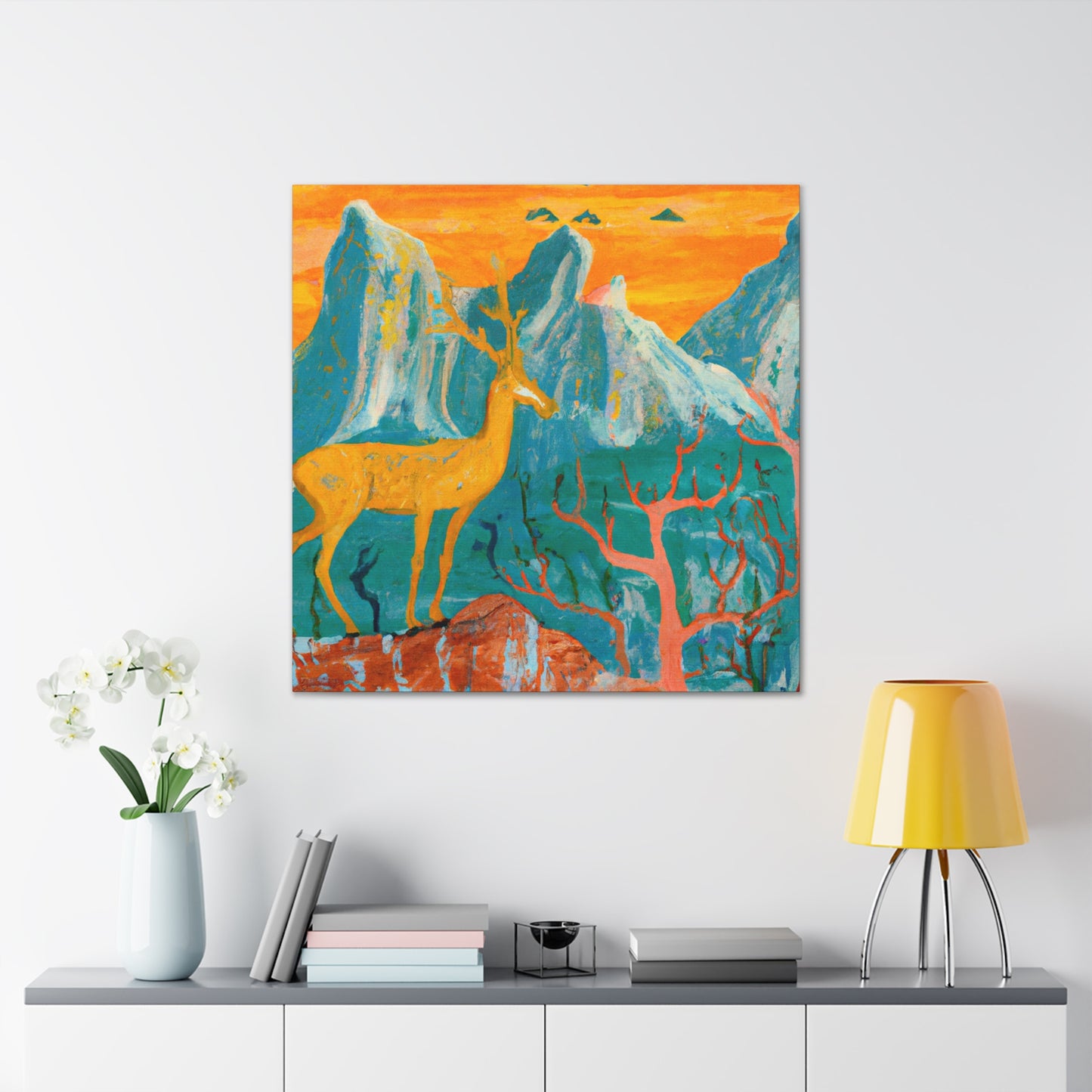 Deer in the Forest - Canvas