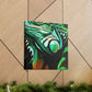 Iguana's Art Deco Pose - Canvas