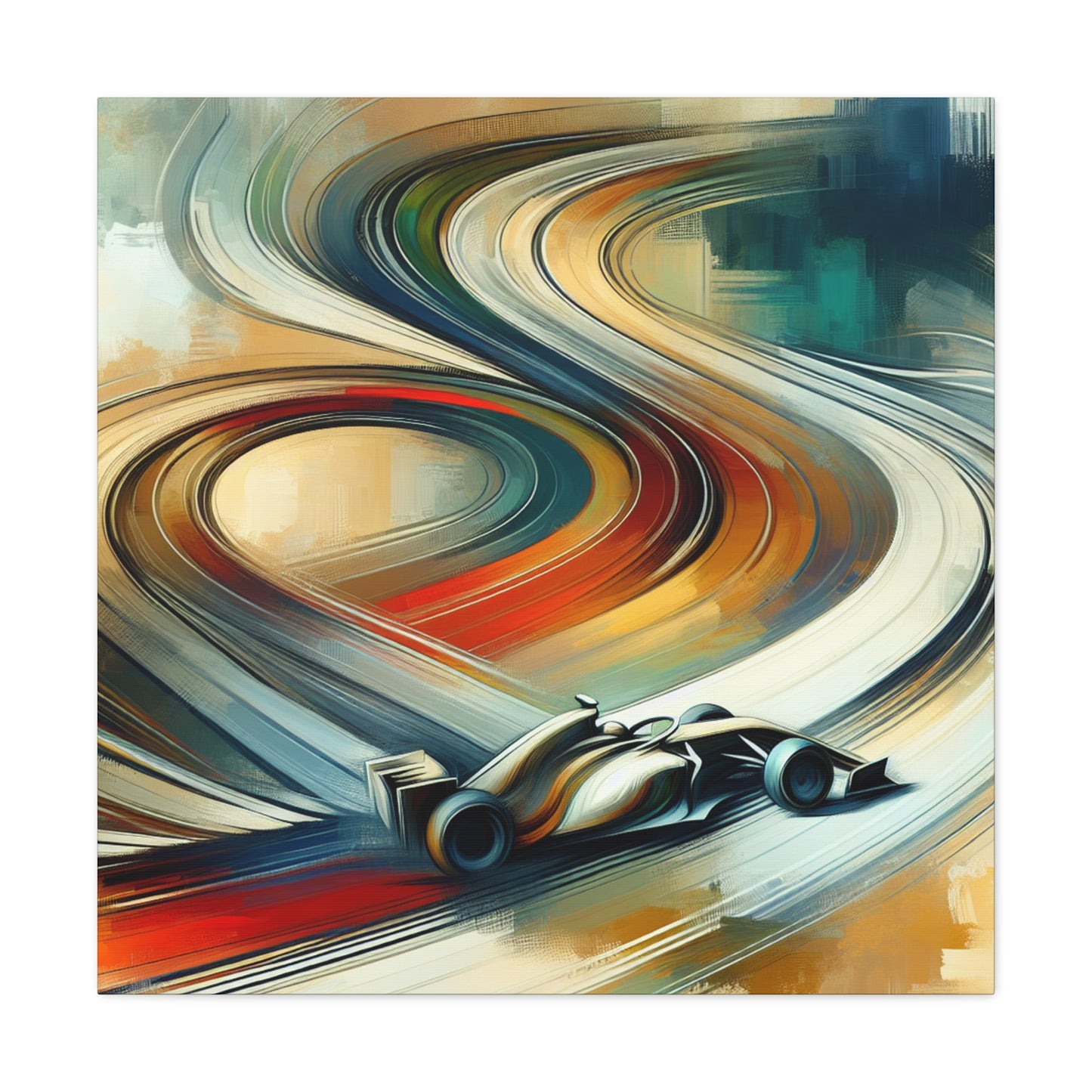 Racing Spirals - Canvas