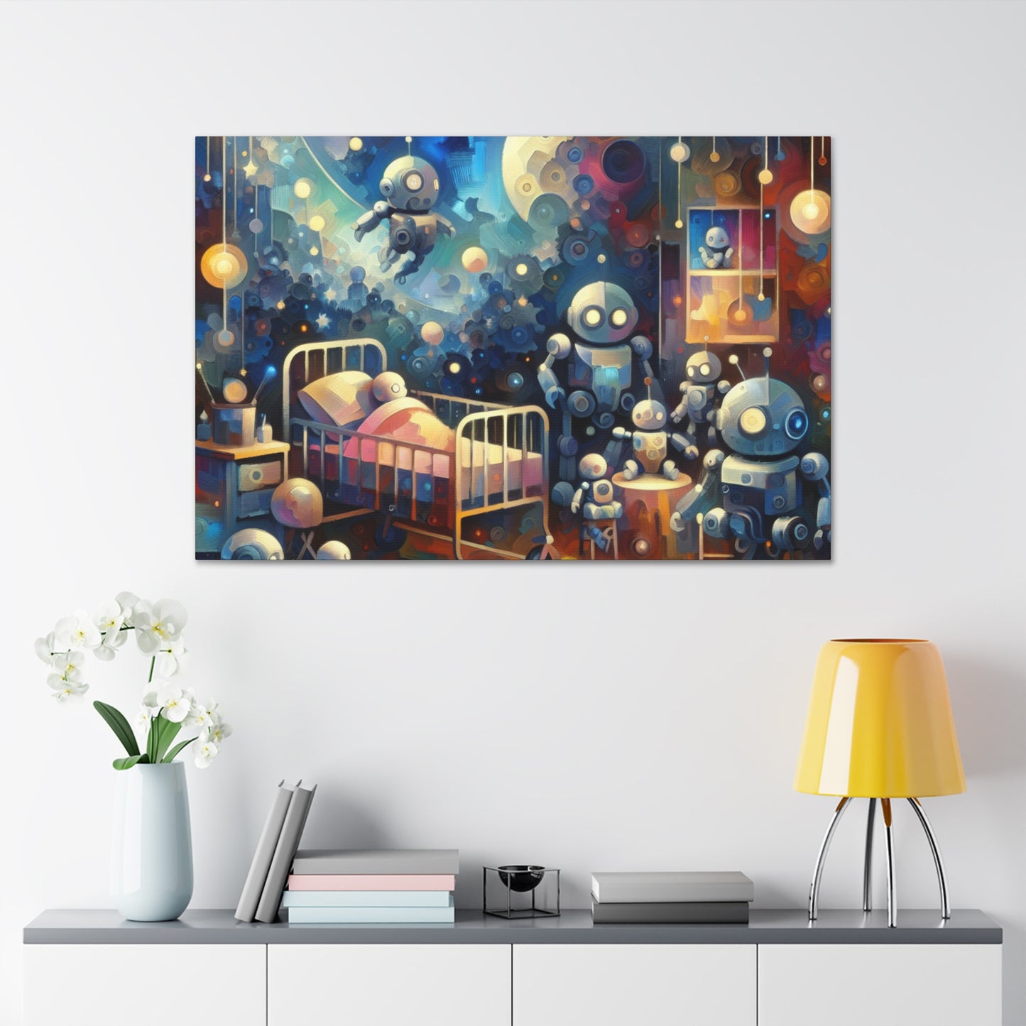 Metallic Cosmos Explorers - Canvas