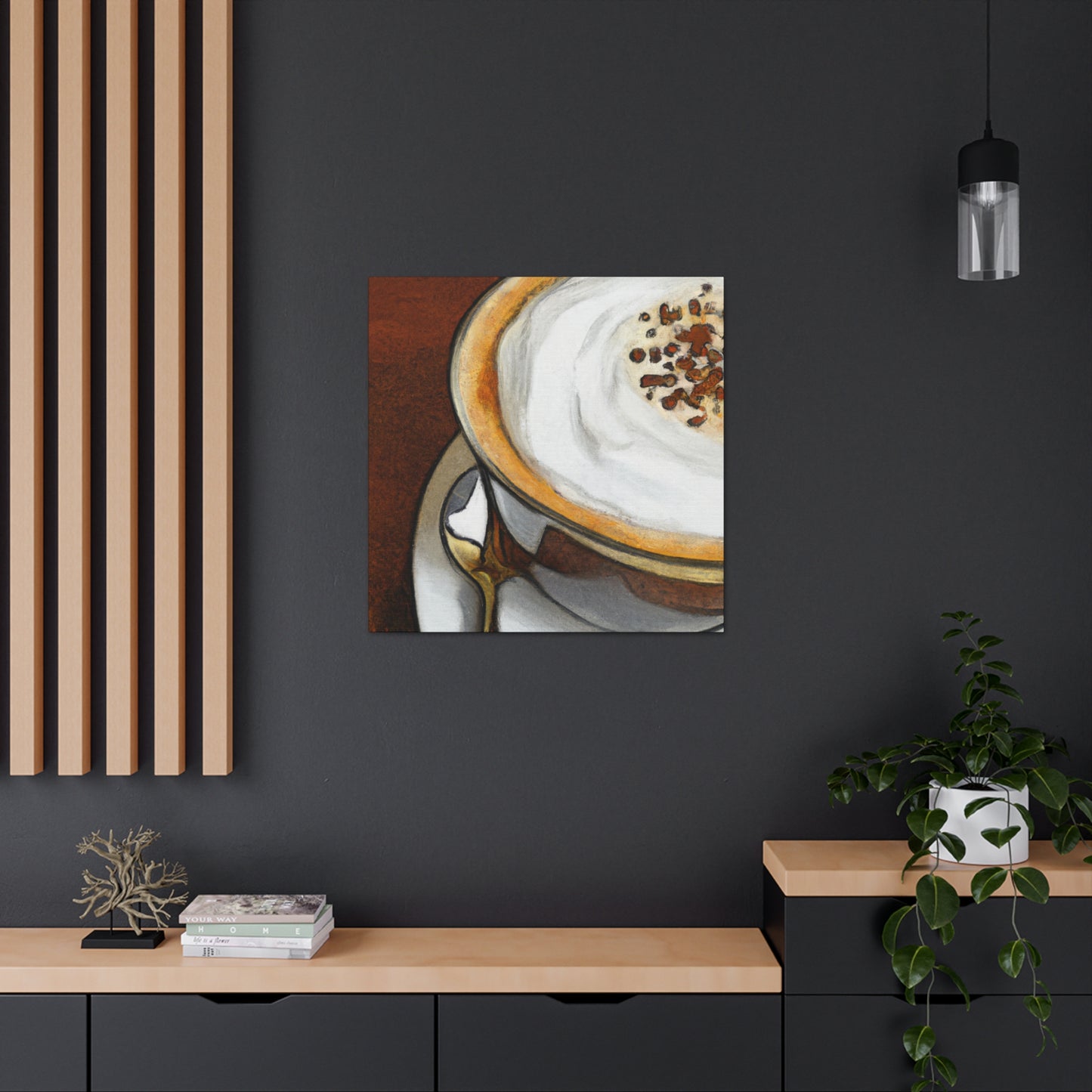 Cappucino in Art Deco - Canvas