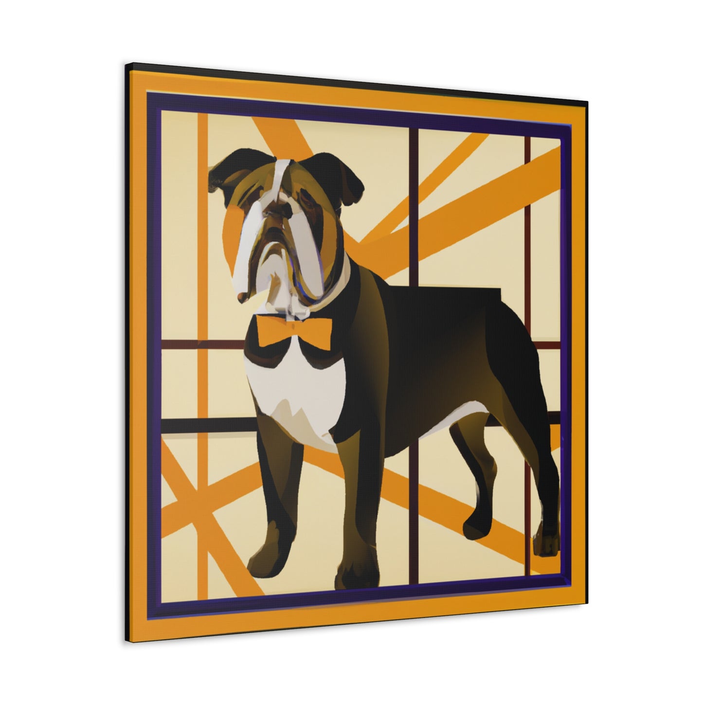 "Bulldog Bones Brightness" - Canvas