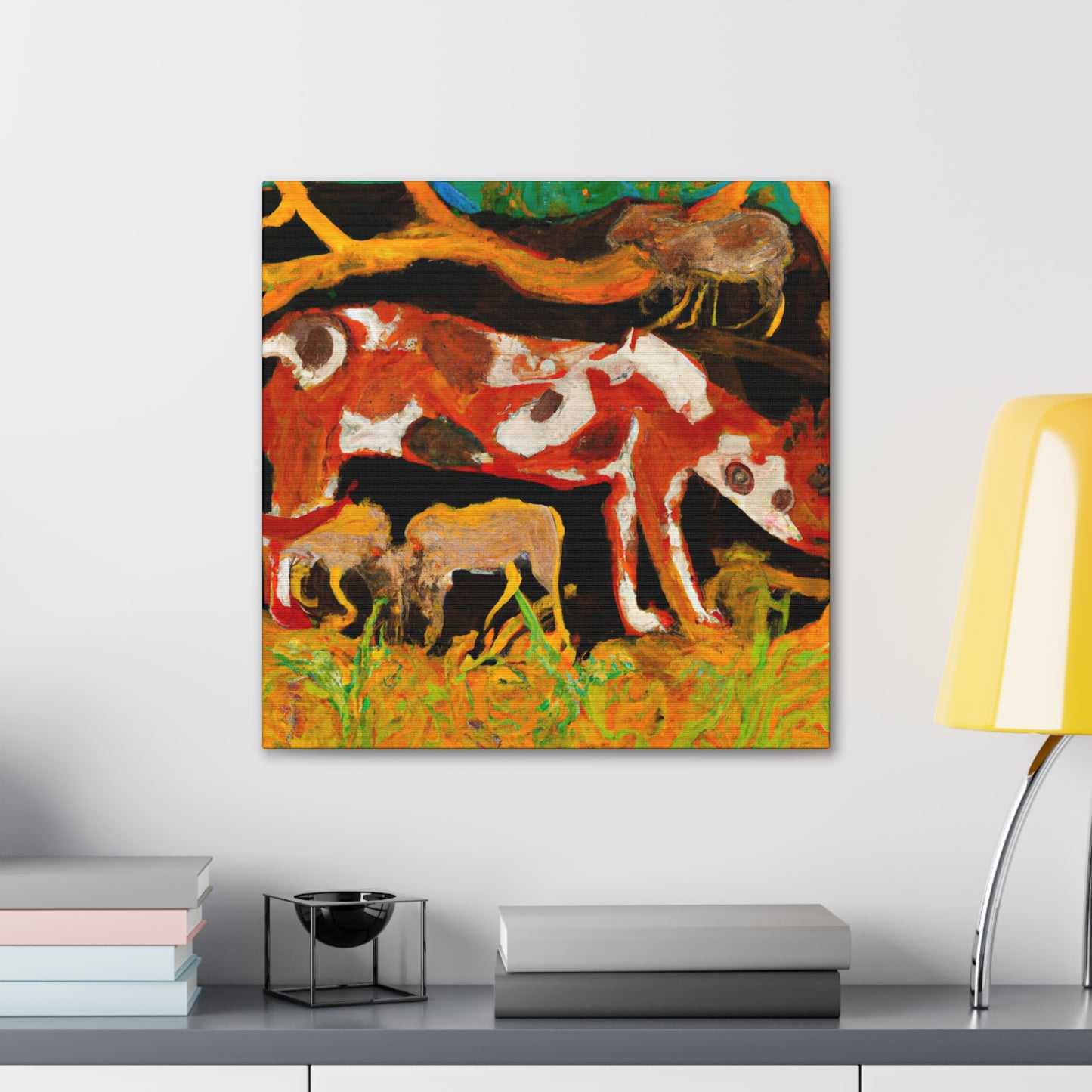 "Hyena in Impressionism" - Canvas