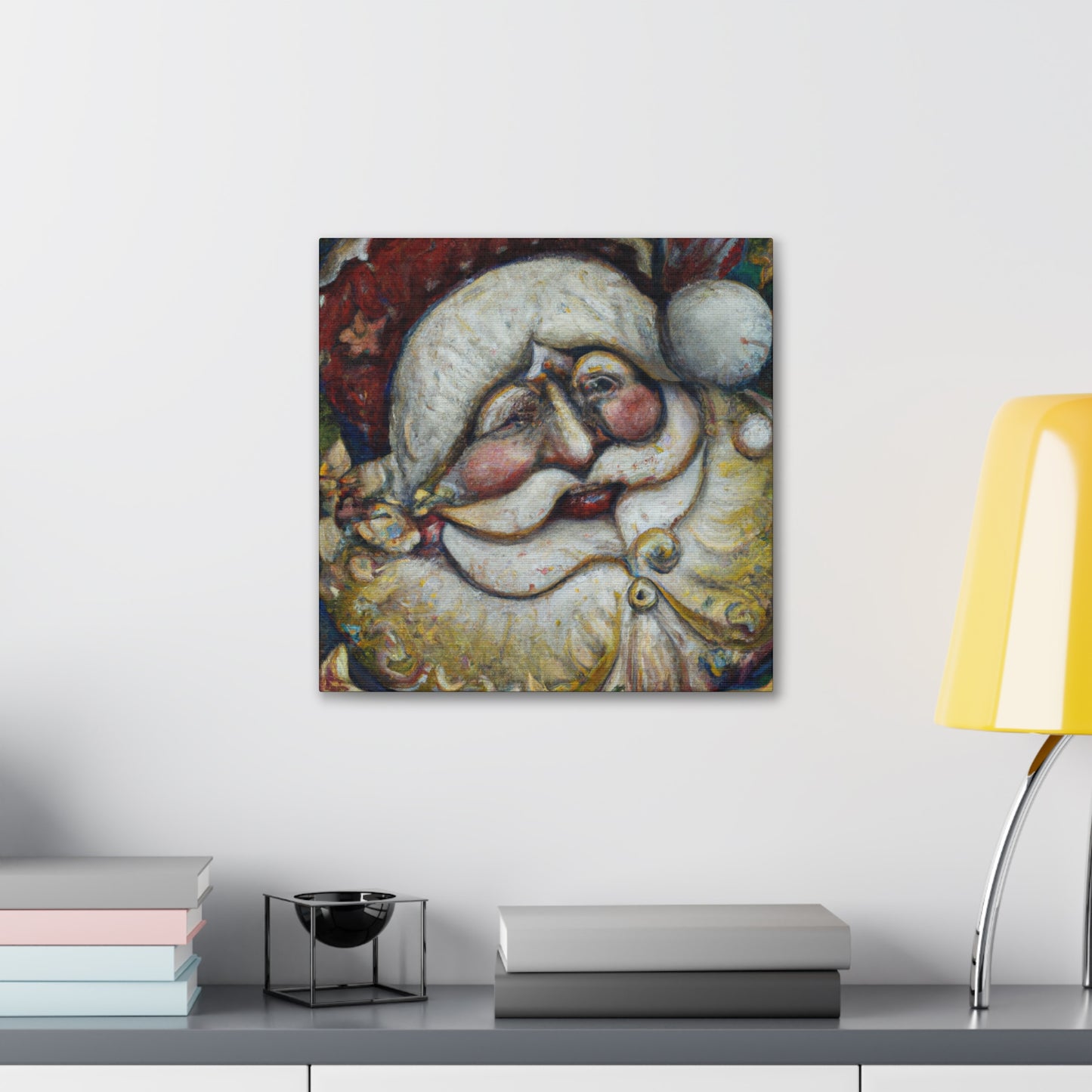 "Santa in Art Nouveau" - Canvas