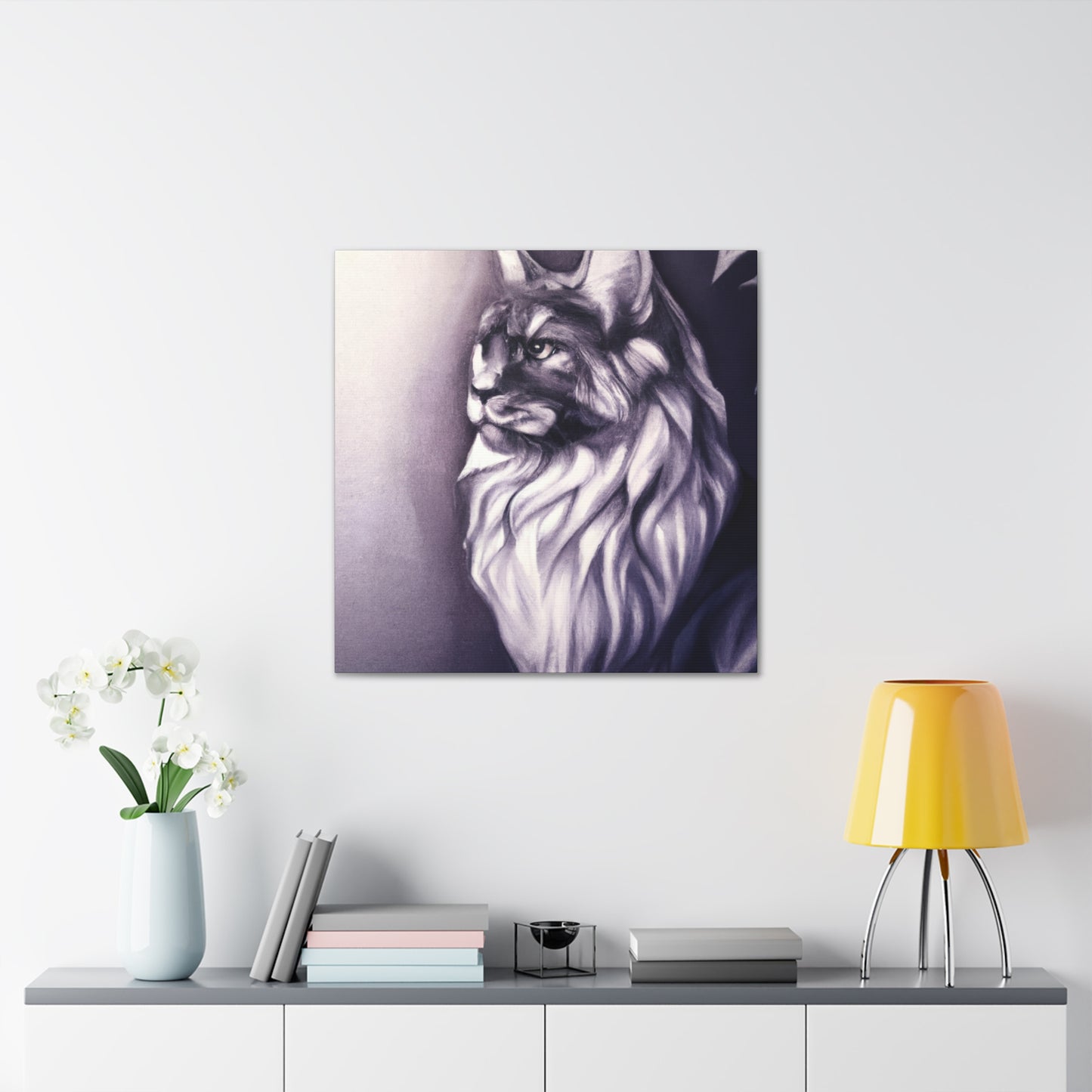 Maine Coon Reflection - Canvas