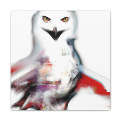 Snowy Owl Abstraction - Canvas