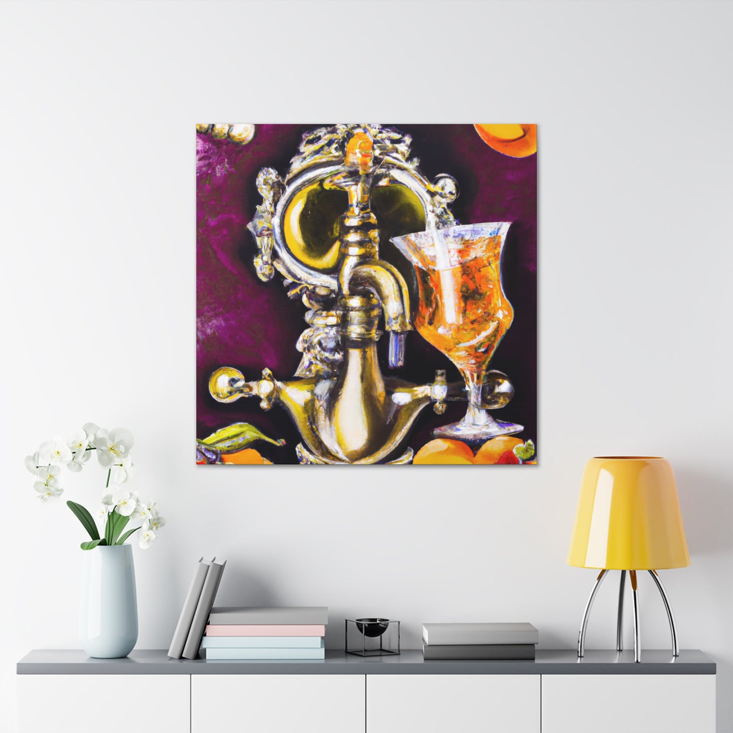 "Brewing Baroque Joy" - Canvas