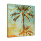 "Palm Trees at Sunset" - Canvas