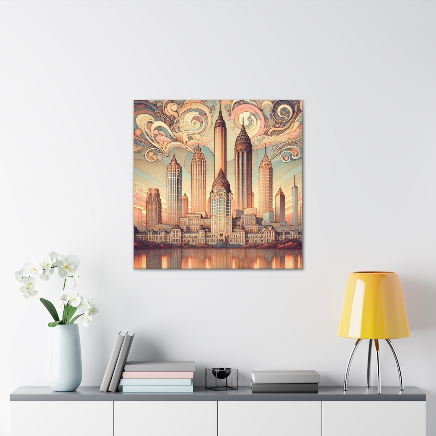 "Sparkling Southern Metropolis" - Canvas